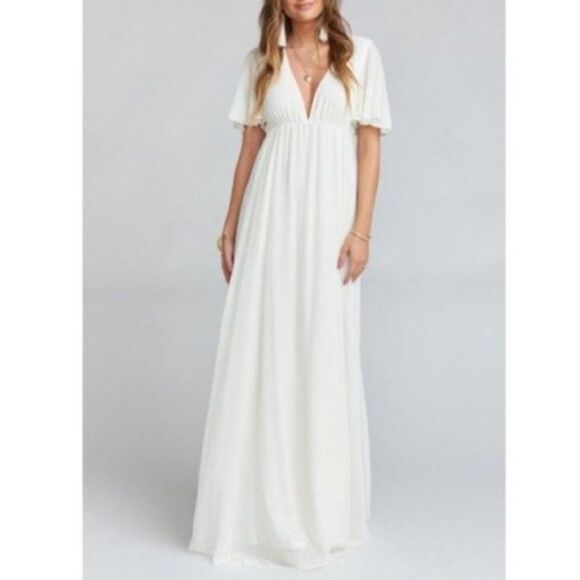 NWT Show Me Your Mumu Faye White Maxi Dress - Picture 1 of 7
